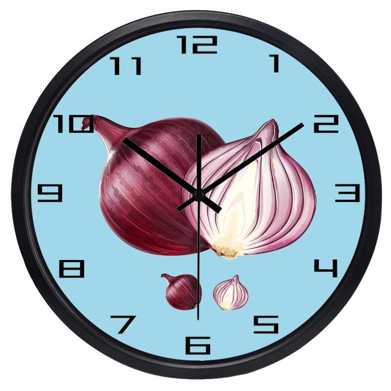 Levensechte uienwandklok - Creatieve opdracht: klok voor de woonkamer/keuken