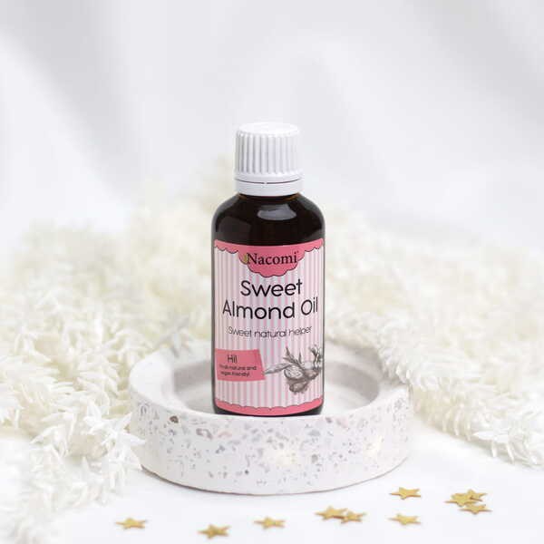 Nacomi, olej ze słodkich migdałów, rafinowany, 50 ml