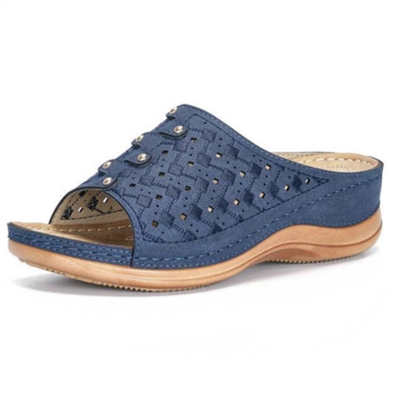 Women Wedges Woman Open Toe Women's Casual Platform Sewing Female Fashion Footwear Ladies Beach Shoes Plus Size 35 44