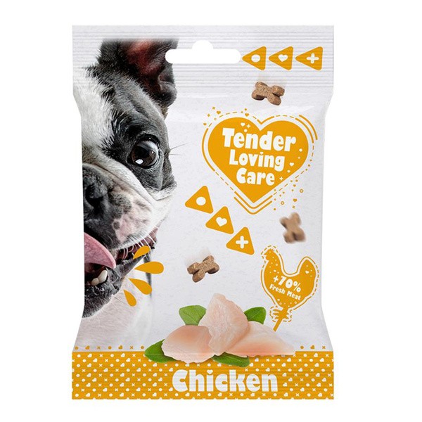 Tender Loving Care Chicken, miękkie przysmaki dla psów z kurczakiem, 100 g