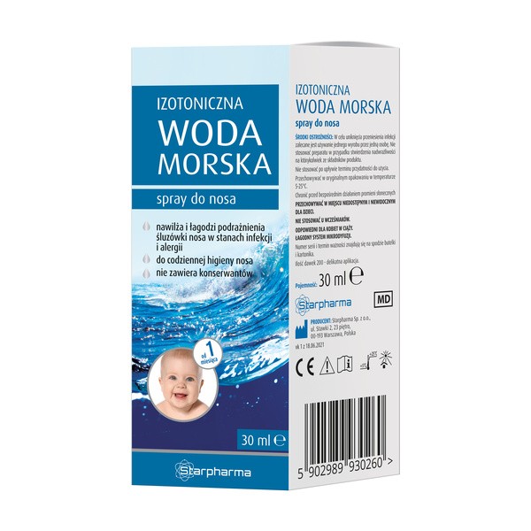 Izotoniczna woda morska, spray, 30 ml