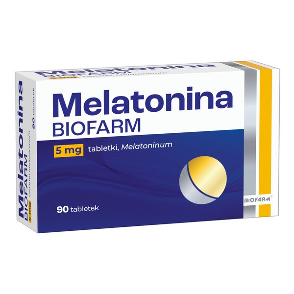 Melatonina Biofarm, 5 mg, tabletki, 90 szt.