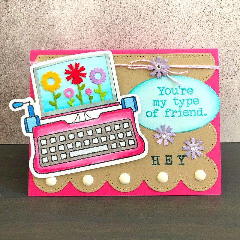 alphabet4typewriter Clear Stamp Set