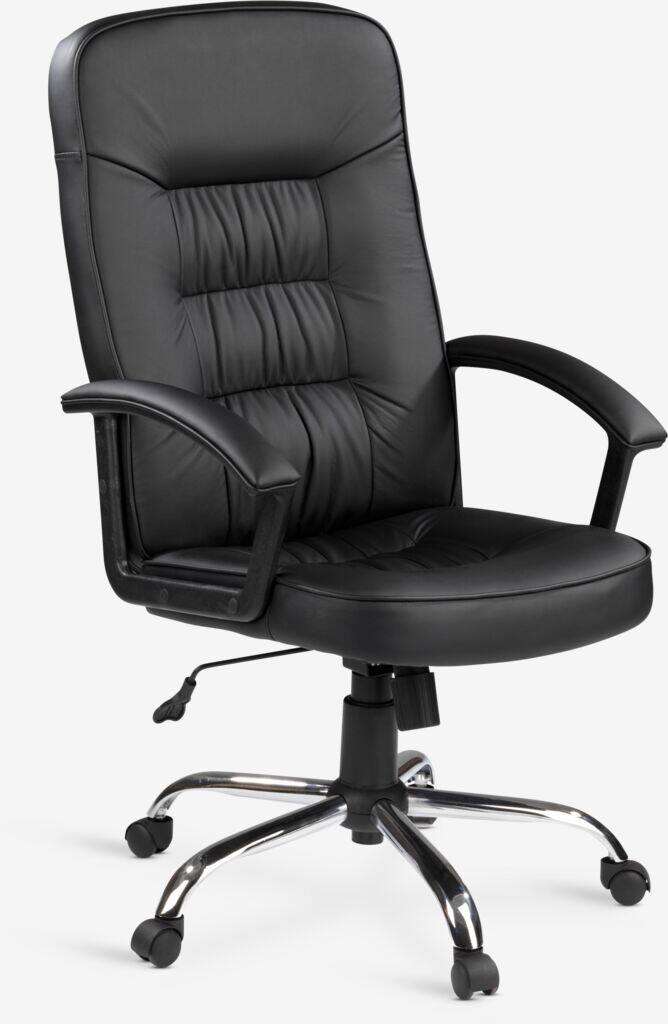 SKODSBORG SKODSBORG Kontorstol Sort imiteret læder/krom