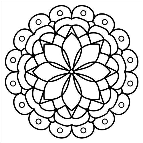 mandala4Stephanie Clear Stamp