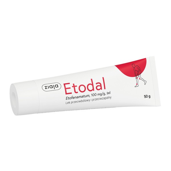 Etodal, 100 mg/g, żel, 50 g, tuba