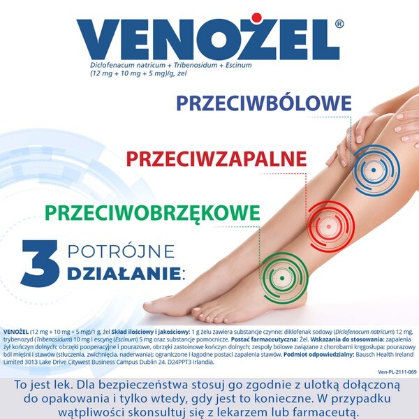 Venożel, 50 g, żel