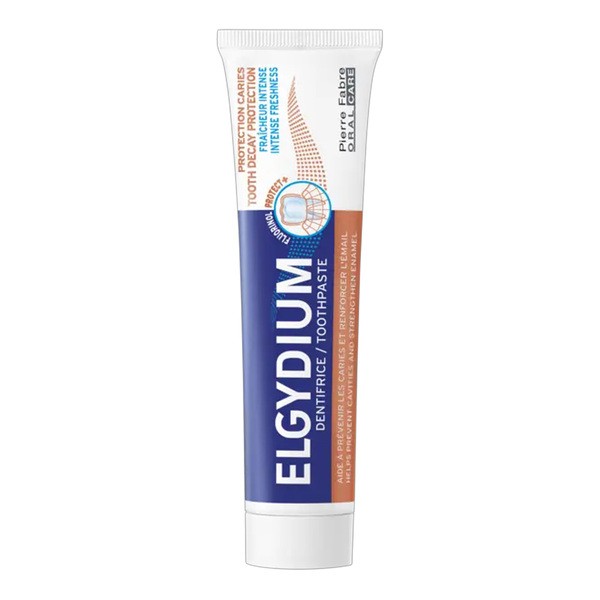 Elgydium, przeciwpróchnicowa pasta do zębów z kompleksem Fluorinol Protect+, 75 ml