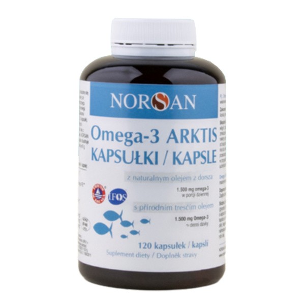Norsan Omega-3 Arktis, kapsułki, 120 szt.