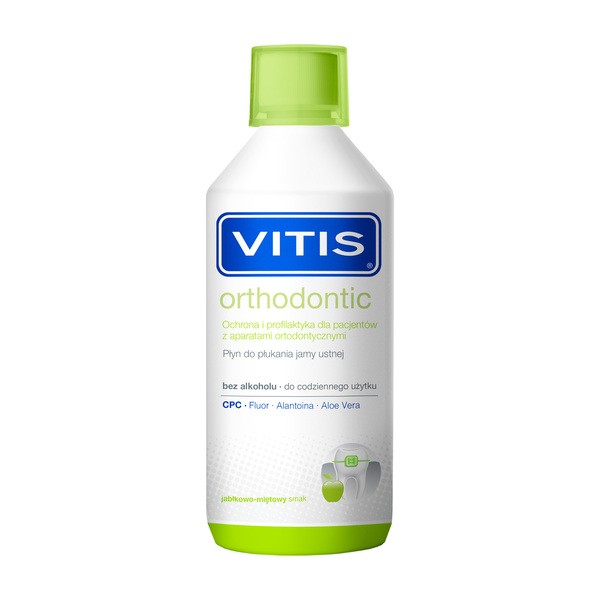 Vitis Orthodontic, płyn do płukania jamy ustnej, 500 ml