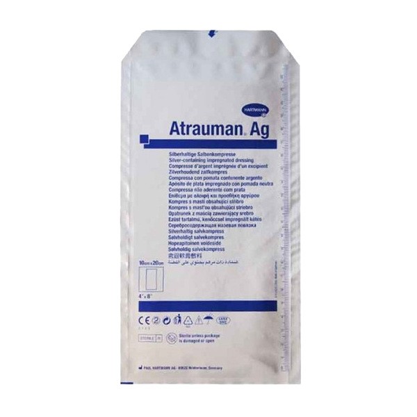 Atrauman Ag, opatrunek z maścią, 10 cm x 20 cm, 1 szt.