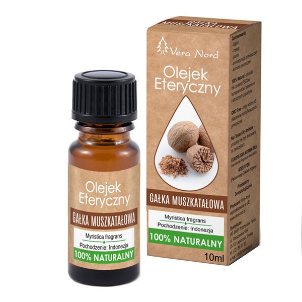 Vera Nord, Gałka muszkatołowa, olejek eteryczny, 10 ml
