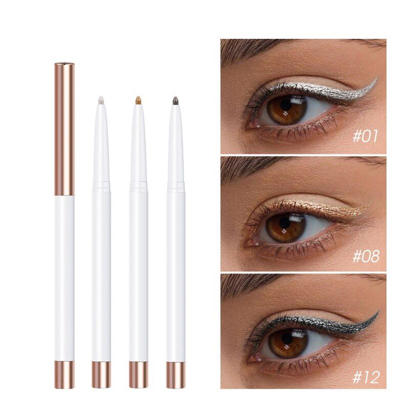 Oogschaduw- en Eyelinerpotlood (12 kleuren) – Zacht, Hooggepigmenteerd en Waterproof voor Dames