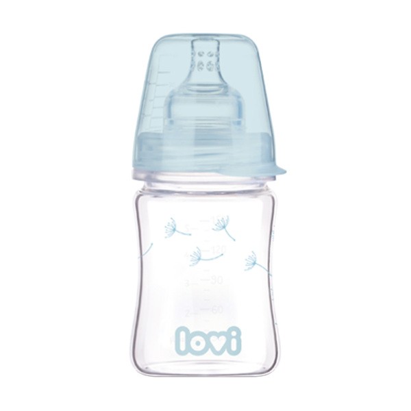 Lovi Diamond Glass Botanic, butelka szklana, 0 m+, 150 ml