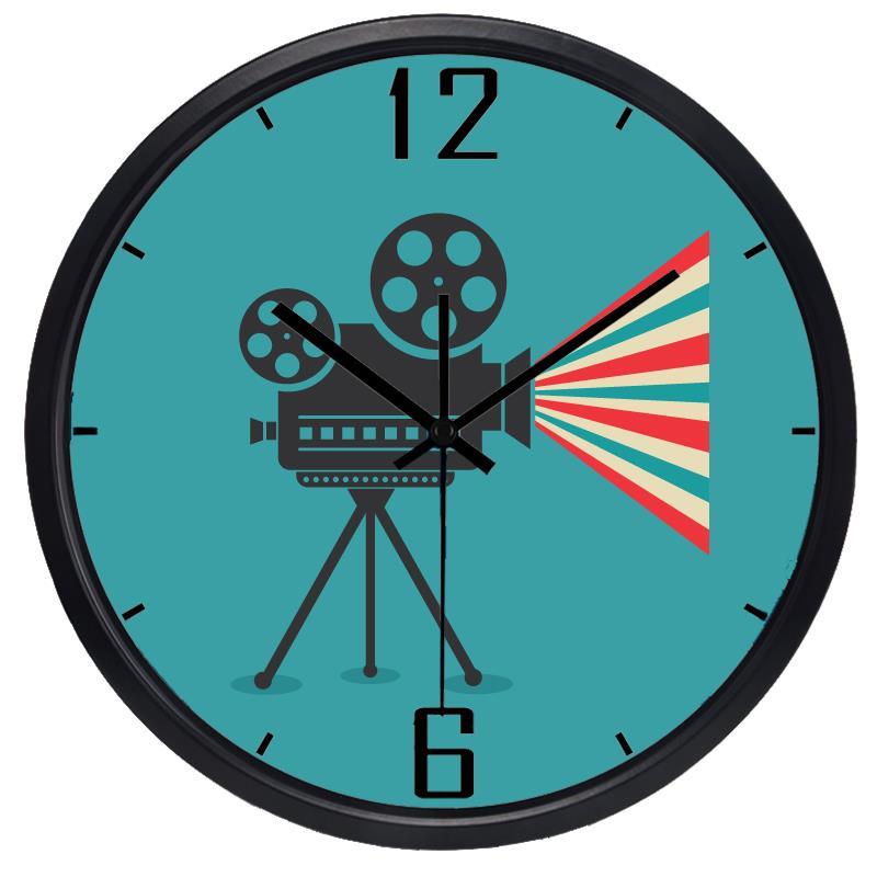 Retro camcorder wandklok