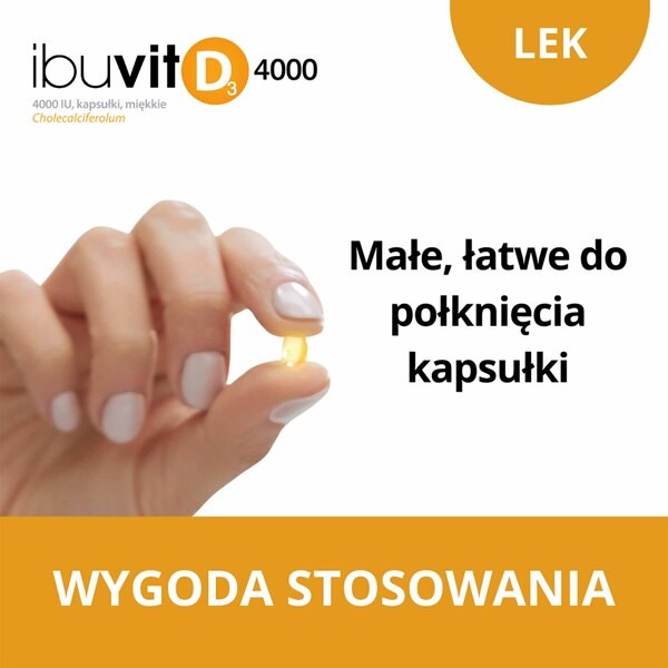 Ibuvit D3, 4000 IU, kapsułki miękkie, 150 szt.