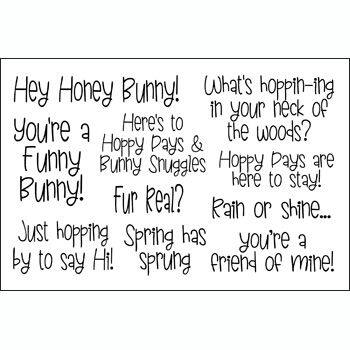 words4gardenbunny Clear Stamp Set