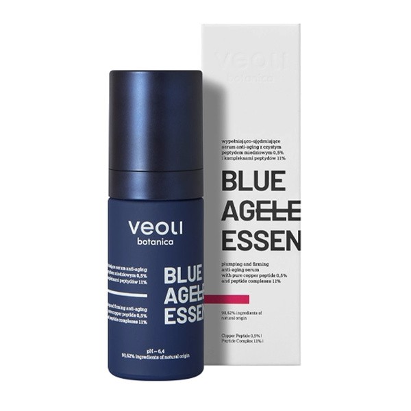 Veoli Botanica Blue Angeless Essence, serum wypełniająco-ujędrniające z peptydami, 30 ml