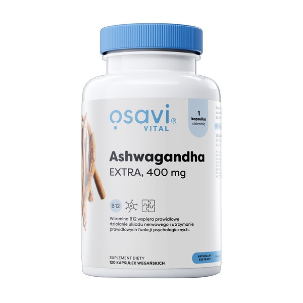 Osavi Ashwagandha, 400 mg, kapsułki twarde, 120 szt.