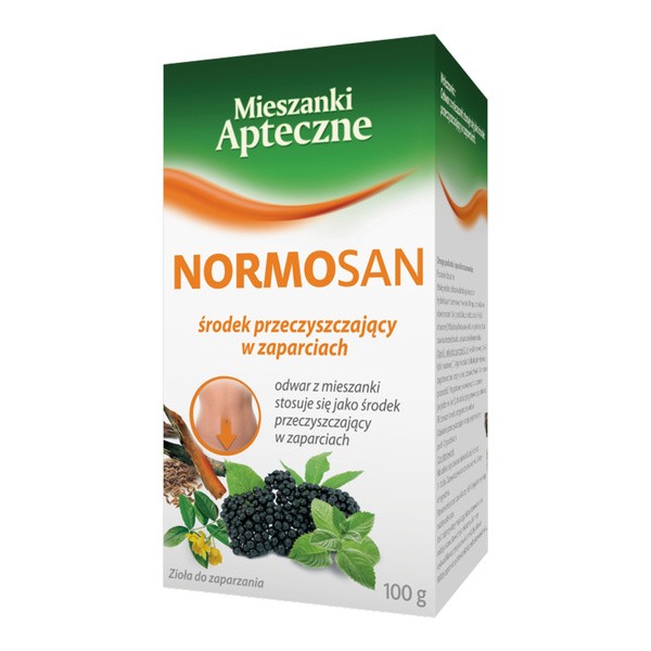 Normosan, zioła do zaparzania, mieszanka ziołowa, 100 g