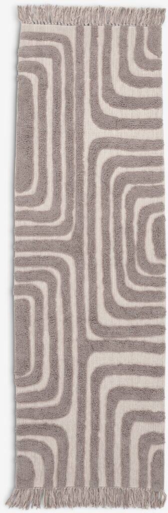 BERGASTER BERGASTER tæppe 65x200 varm grå/beige