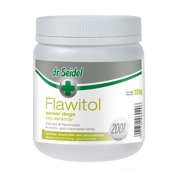 Dr Seidel Flawitol Zdrowa skóra i piękna sierść, tabletki, 200 szt.
