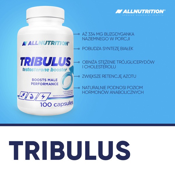 Allnutrition Tribulus testoterone booster, kapsułki, 100 szt.