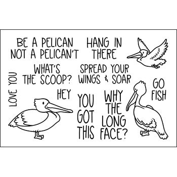 morepelican2stamp Clear Stamp Set