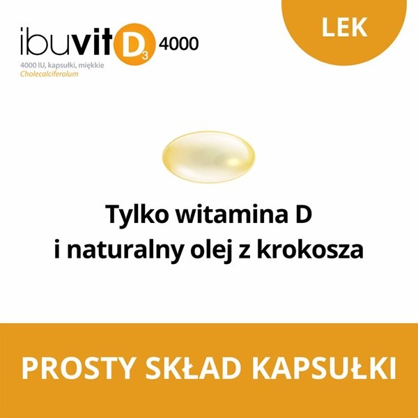 Ibuvit D3, 4000 IU, kapsułki miękkie, 150 szt.
