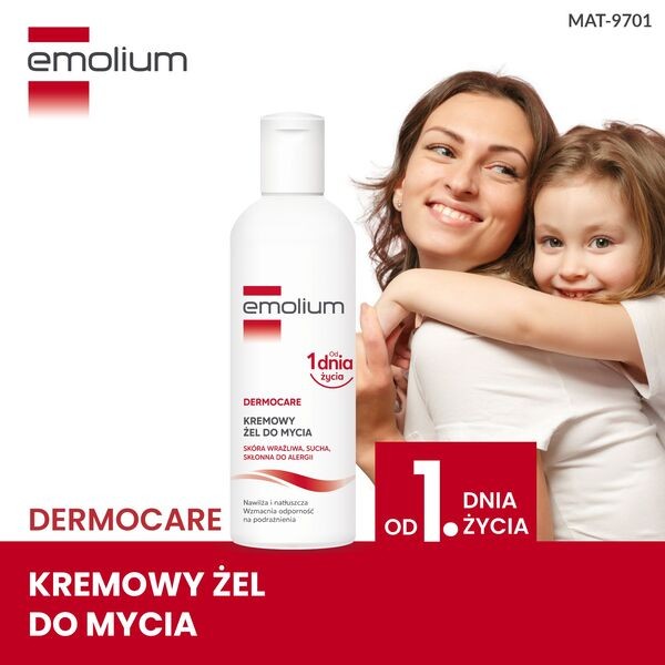 Emolium Dermocare, kremowy żel do mycia, 200 ml