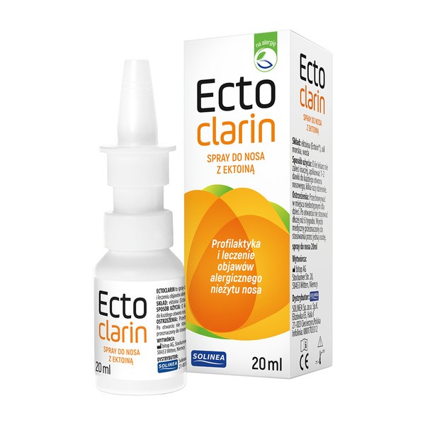 Ectoclarin, spray do nosa z ektoiną, 20 ml