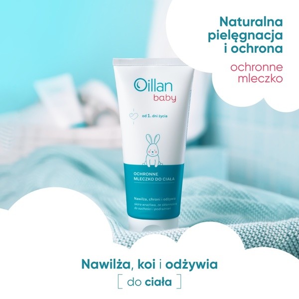 Oillan Baby, ochronne mleczko do ciała, 200 ml