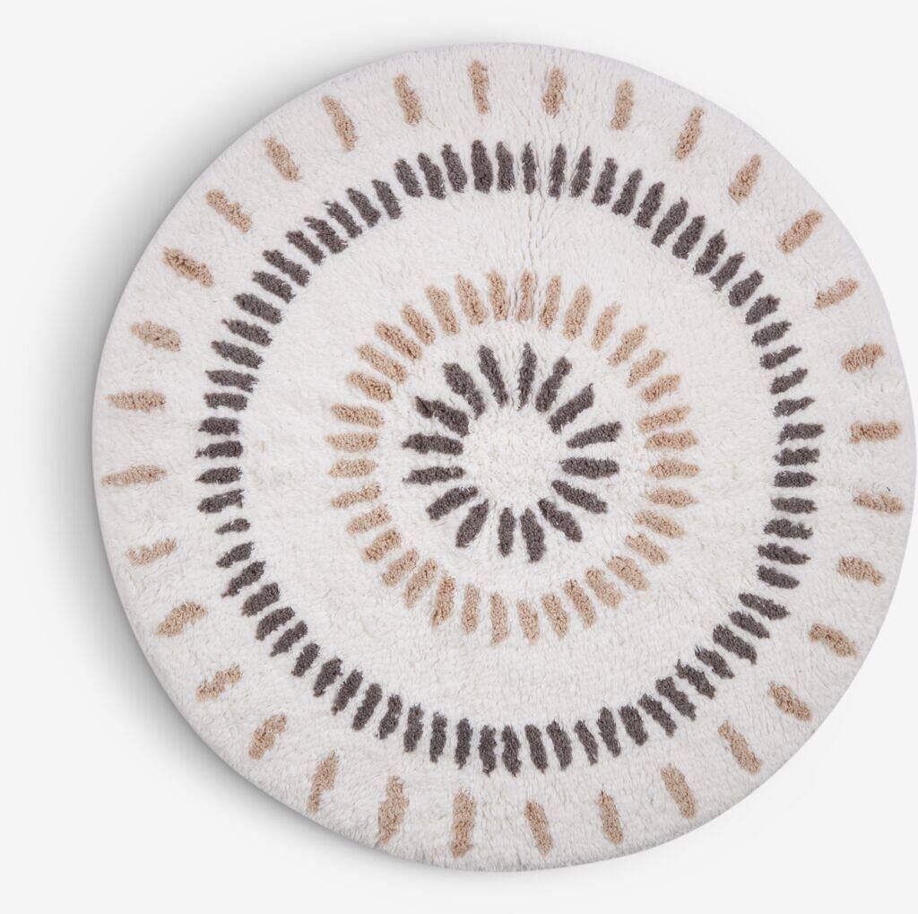 MUNKFORS plus MUNKFORS bademåtte Ø65cm naturlig farve