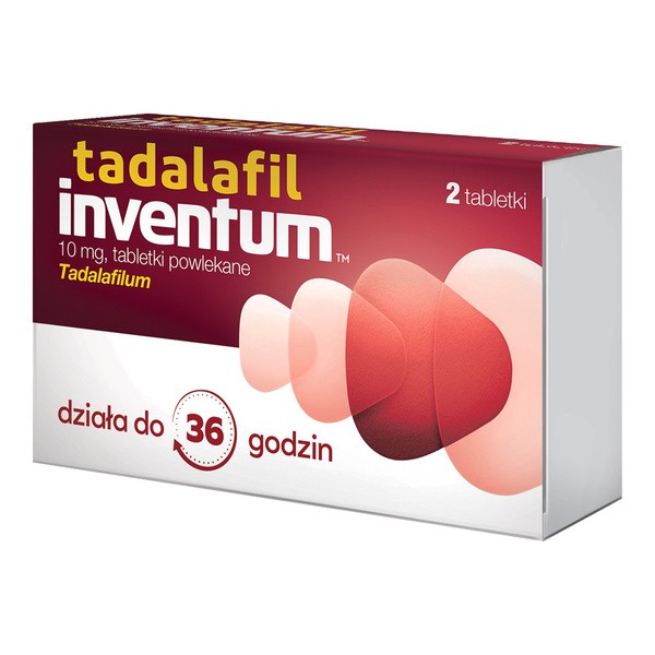 Tadalafil Inventum, 10 mg, tabletki powlekane, 2 szt.