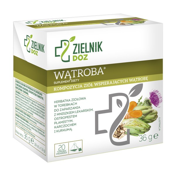 ZIELNIK DOZ Wątroba, herbatka ziołowa, saszetki, 20 szt.