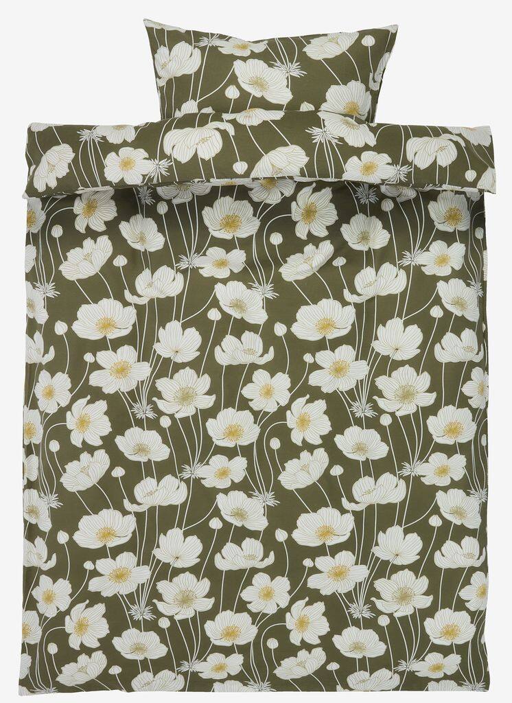 SIW plus SIW flannel sengesæt 140x200 olivengrøn
