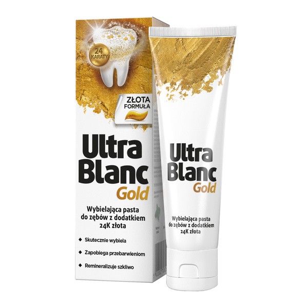 UltraBlanc Gold, wybielająca pasta do zębów z dodatkiem 24K złota, 75 ml