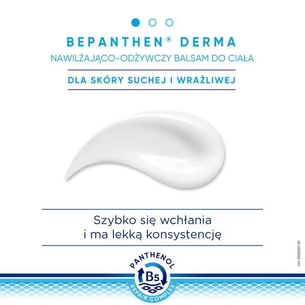 Bepanthen Derma, balsam nawilżająco-odżywczy do ciała, 400 ml