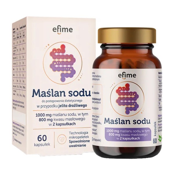 Efime, Maślan sodu, kapsułki, 60 szt.
