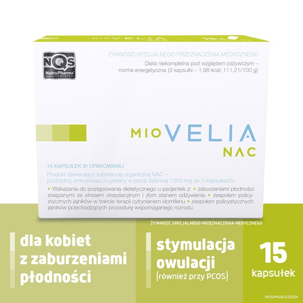 Miovelia NAC, kapsułki, 15 szt.