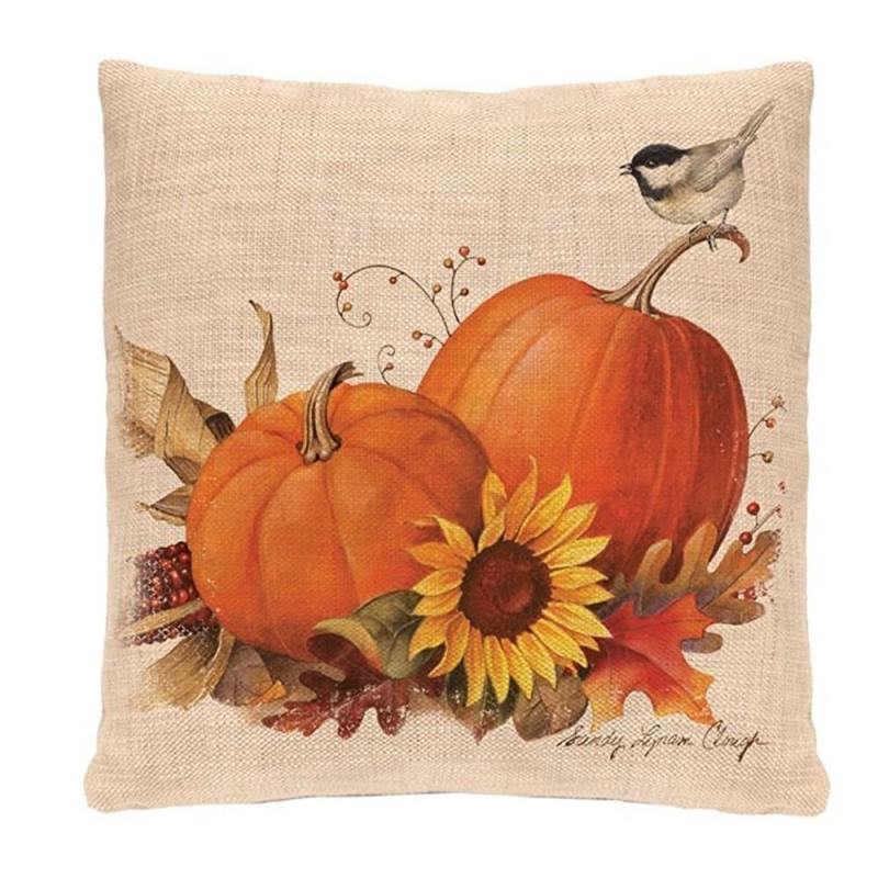 45x45cm Fall Halloween Pumpkin Pillow Case Waist Throw Cushion Cover Sofa Home Decor Cushion Pillow Case Bedroom Office New