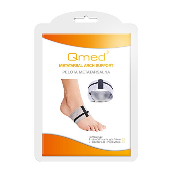 Qmed Metatarsal Arch Support, pelota metatarsalna, mała, rozmiar S, 1 szt.