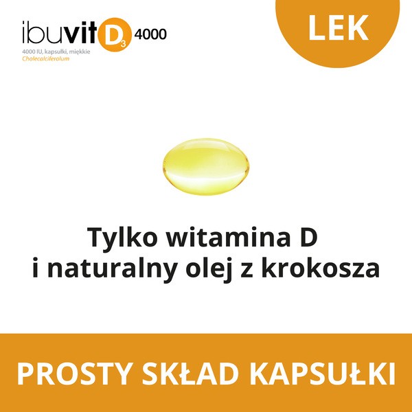 Ibuvit D3 4000 IU, 4000 IU, kapsułki miękkie, 60 szt.