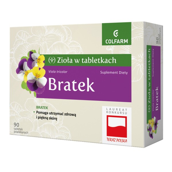 Bratek, tabletki powlekane, 90 szt.
