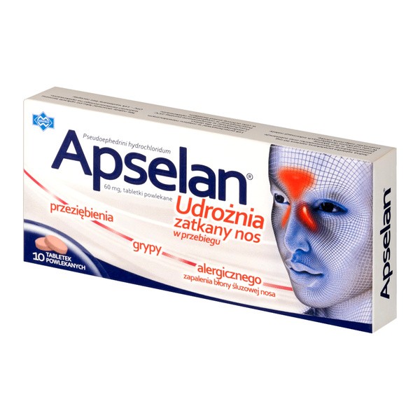 Apselan, 60 mg, tabletki powlekane, 10 szt.