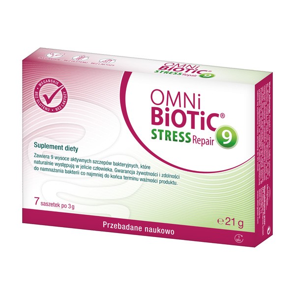 Omni Biotic Stress Repair 9, saszetki z proszkiem, 3 g x 7 szt.