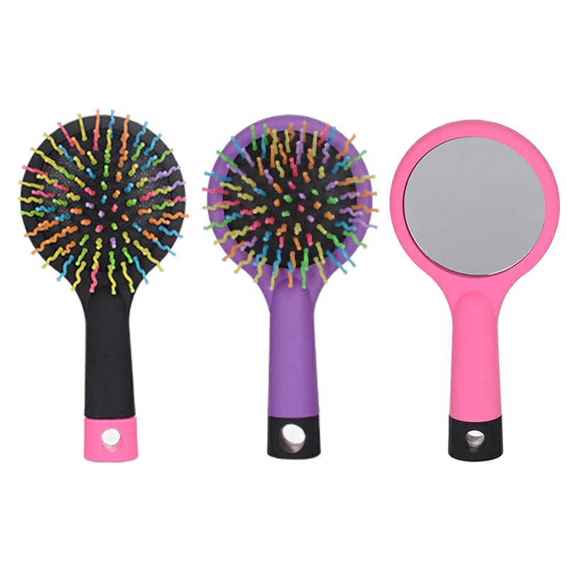 Szczotka do włosów Rainbow Air Cushion Grzebienie Masaż skóry głowy Antystatyczna Grzebień do włosów Salon Fryzjerski DeTools