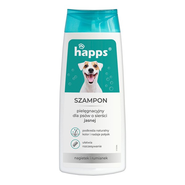 Happs, szampon pielęgnacyjny dla psów o sierści jasnej, 200 ml