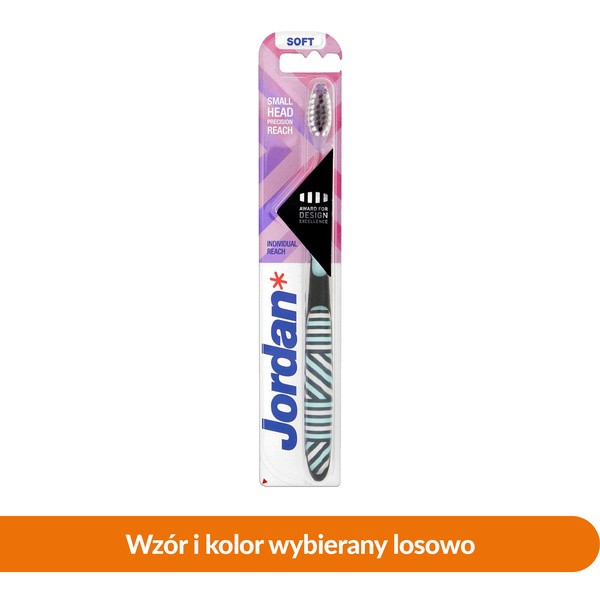Jordan, Individual Reach, szczoteczka do zębów, miękka, 1 szt.