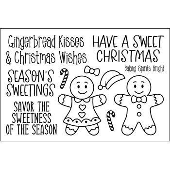 Gingerbread Fun Clear Stamp Set